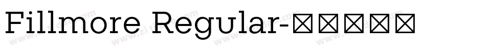 Fillmore Regular字体转换